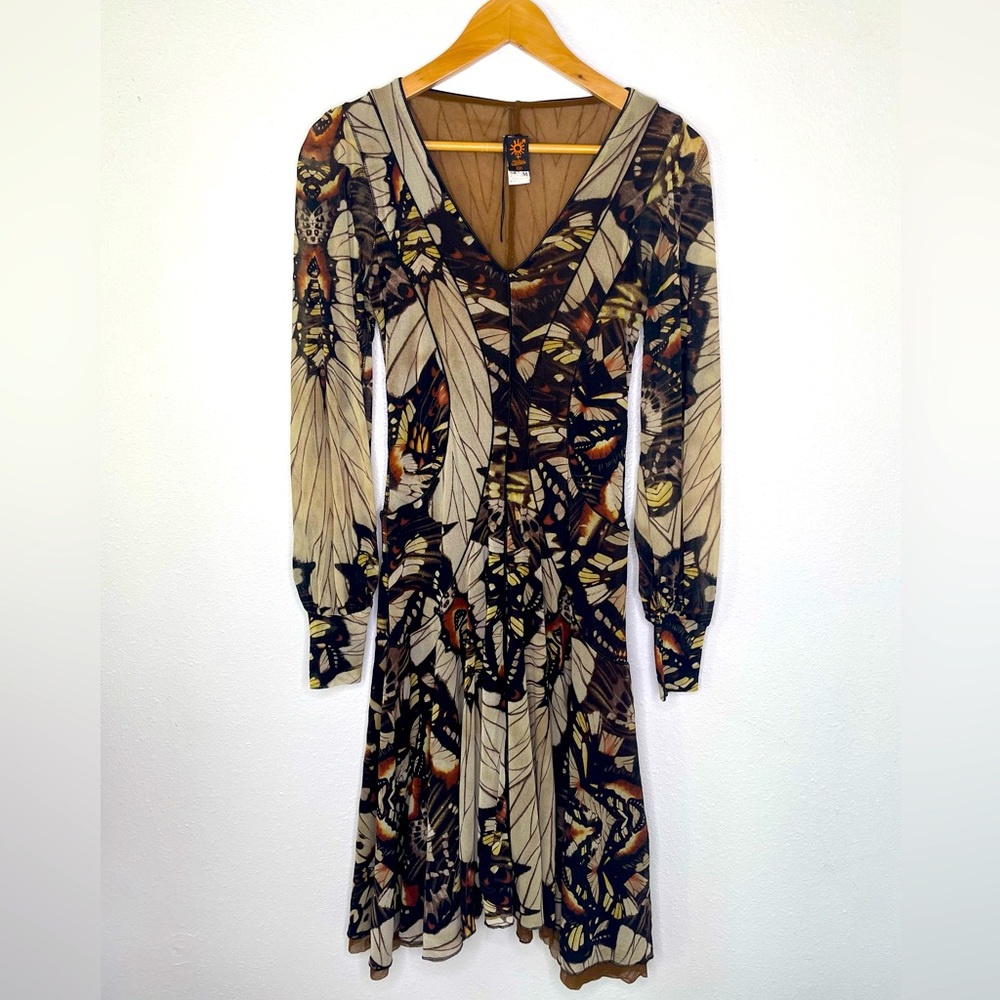 Jean Paul Gaultier Rare Mesh Butterfly Dress from Soleil Collection- Medium